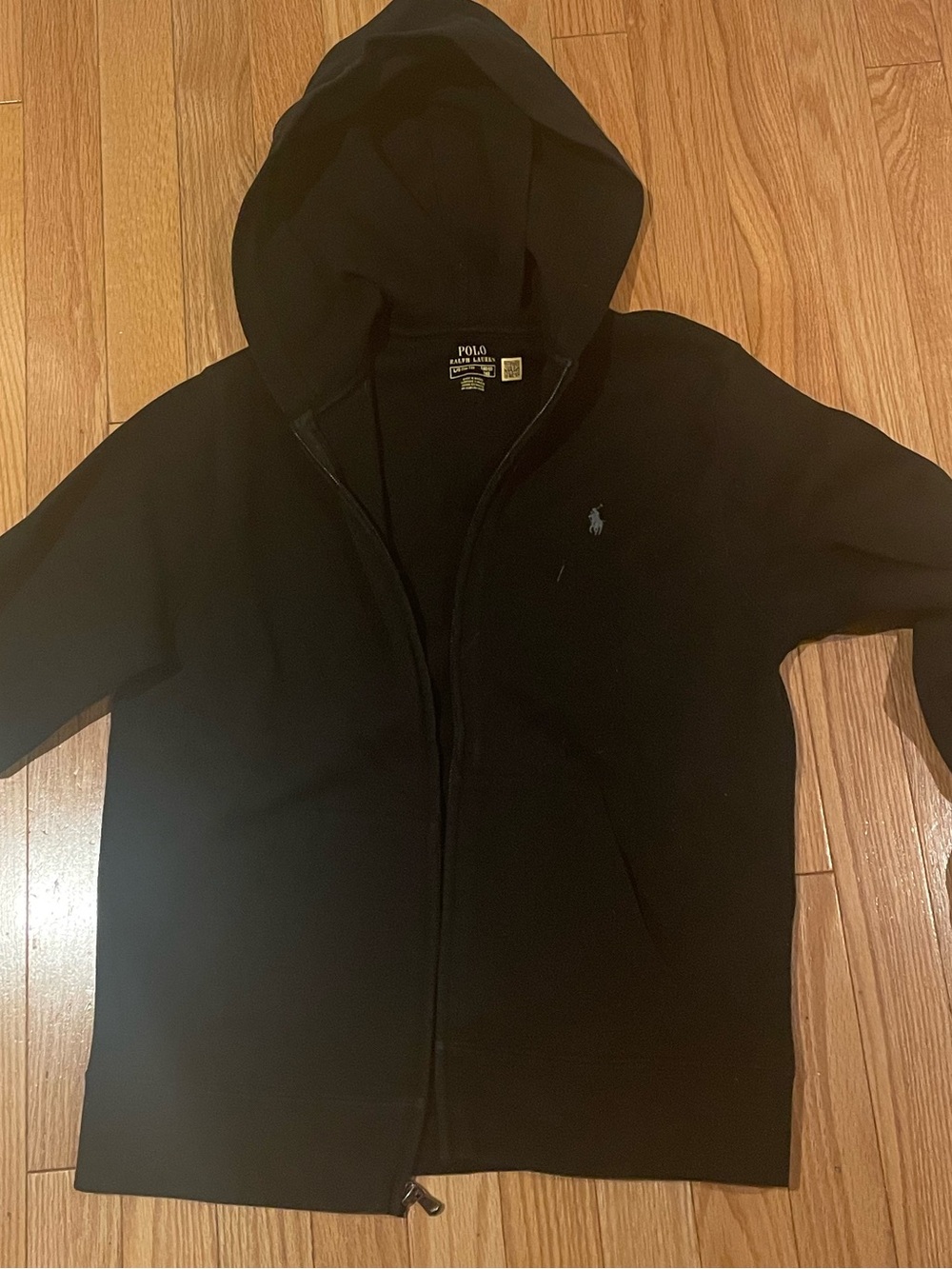 Polo Ralph Lauren Black Zip-Up Hoodie